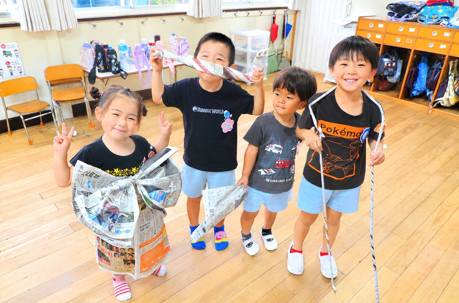 預かり保育で遊ぶ子どもたち